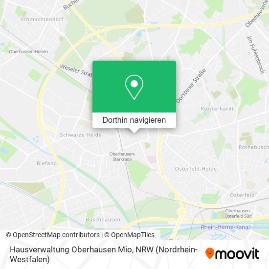 Hausverwaltung Oberhausen Mio Karte