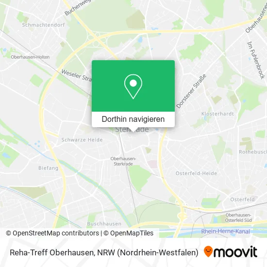 Reha-Treff Oberhausen Karte