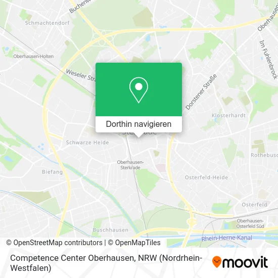 Competence Center Oberhausen Karte