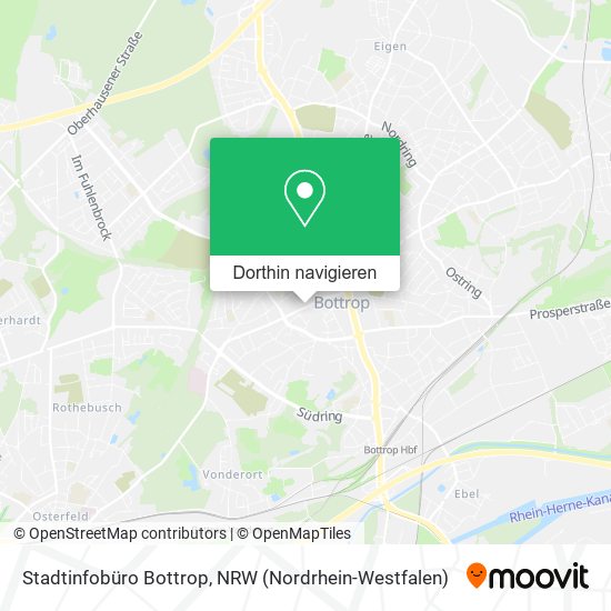 Stadtinfobüro Bottrop Karte