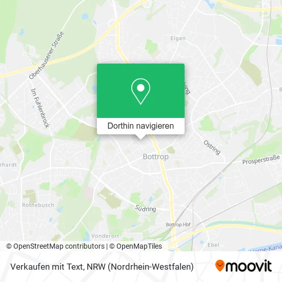 Verkaufen mit Text Karte