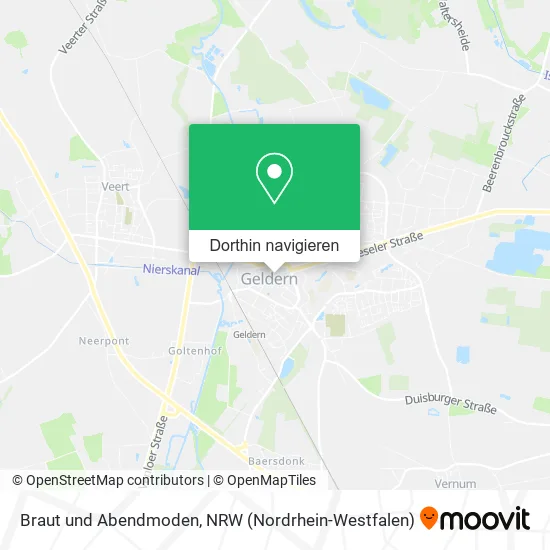 Braut und Abendmoden Karte