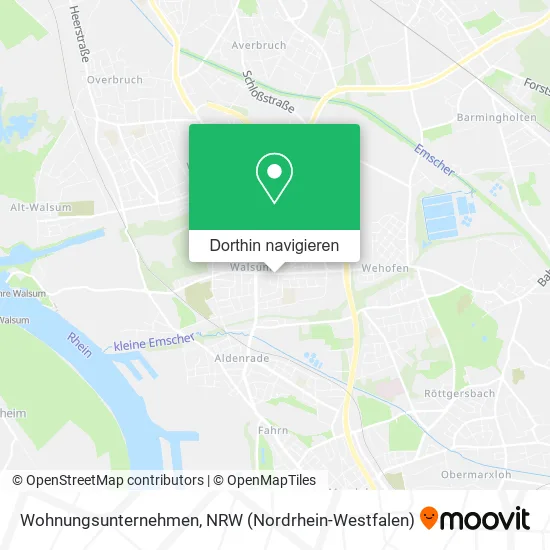 Wohnungsunternehmen Karte