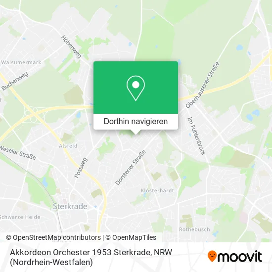 Akkordeon Orchester 1953 Sterkrade Karte