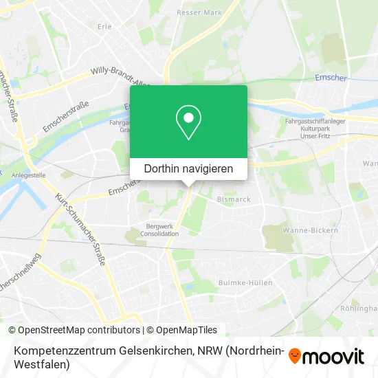 Kompetenzzentrum Gelsenkirchen Karte