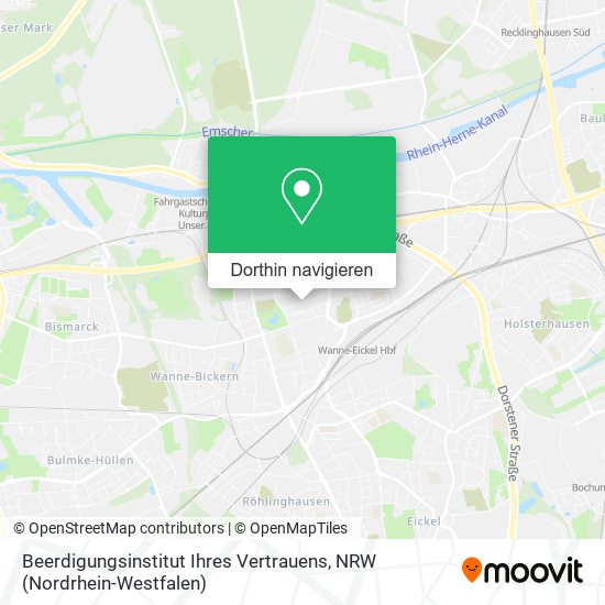 Beerdigungsinstitut Ihres Vertrauens Karte
