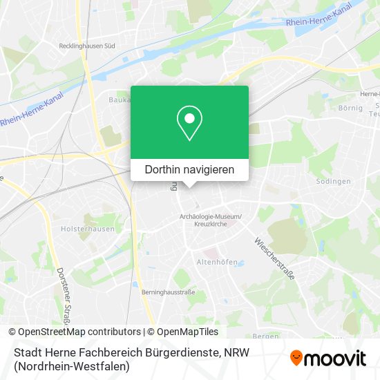 Stadt Herne Fachbereich Bürgerdienste Karte