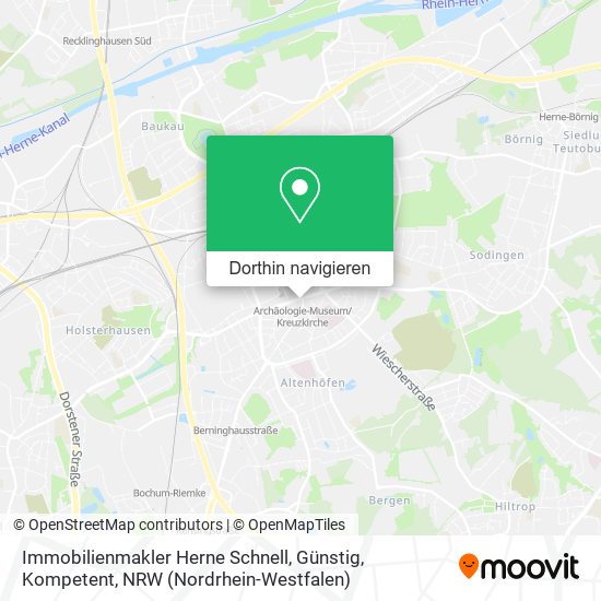 Immobilienmakler Herne Schnell, Günstig, Kompetent Karte
