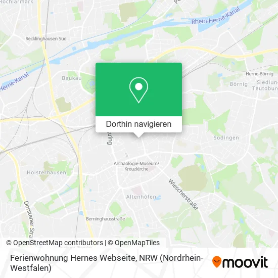 Ferienwohnung Hernes Webseite Karte