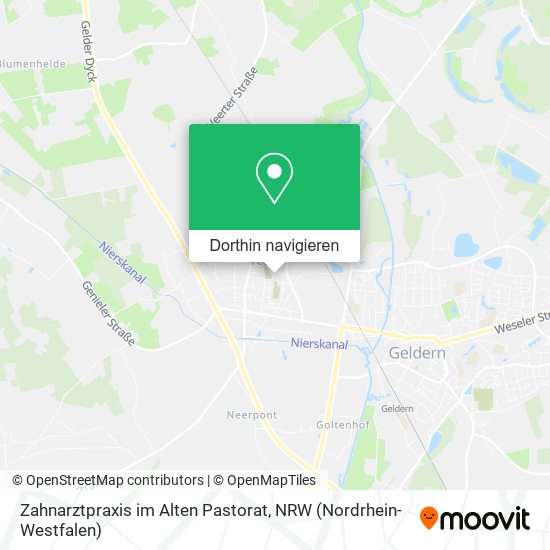 Zahnarztpraxis im Alten Pastorat Karte