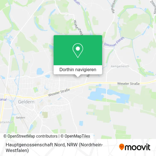 Hauptgenossenschaft Nord Karte