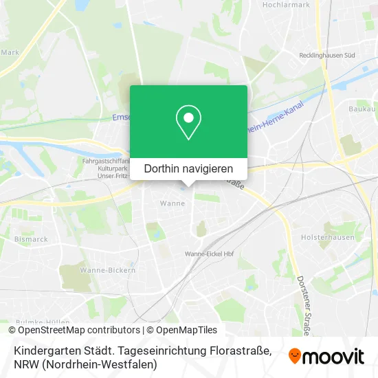 Kindergarten Städt. Tageseinrichtung Florastraße Karte
