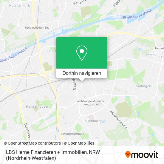 LBS Herne Finanzieren + Immobilien Karte