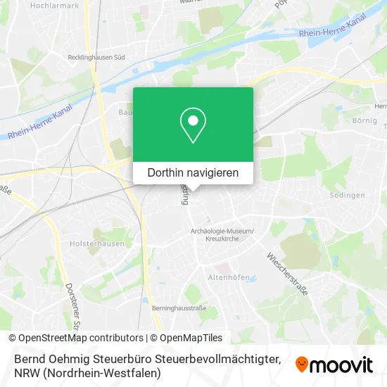 Bernd Oehmig Steuerbüro Steuerbevollmächtigter Karte