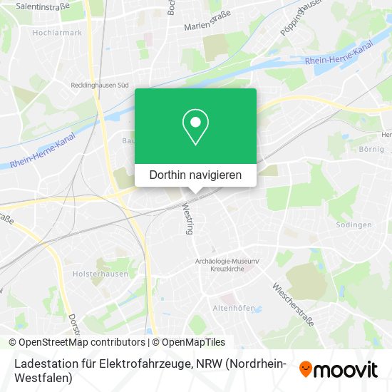 Ladestation für Elektrofahrzeuge Karte