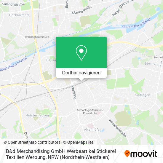 B&d Merchandising GmbH Werbeartikel Stickerei Textilien Werbung Karte