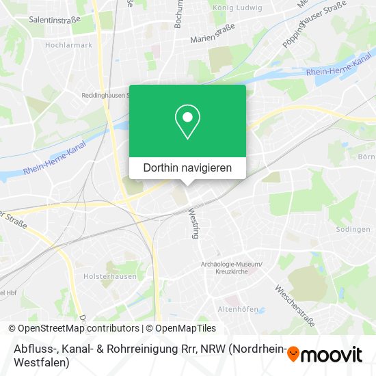 Abfluss-, Kanal- & Rohrreinigung Rrr Karte