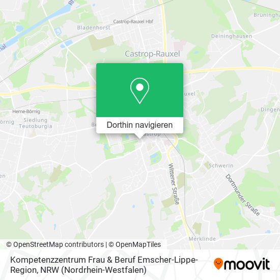 Kompetenzzentrum Frau & Beruf Emscher-Lippe-Region Karte