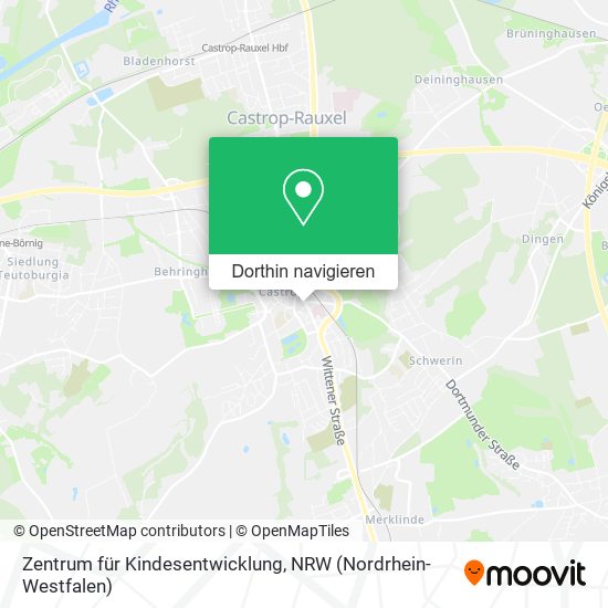 Zentrum für Kindesentwicklung Karte