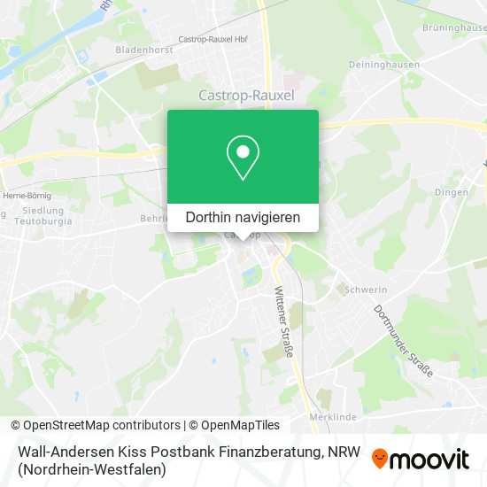Wall-Andersen Kiss Postbank Finanzberatung Karte