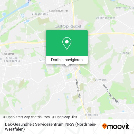 Dak-Gesundheit Servicezentrum Karte