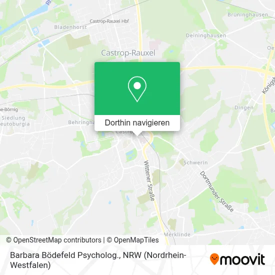 Barbara Bödefeld Psycholog. Karte