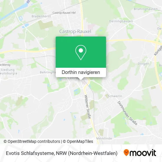 Evotis Schlafsysteme Karte