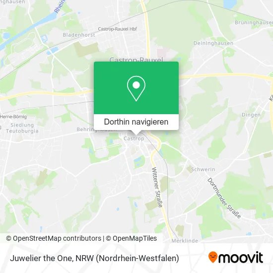 Juwelier the One Karte