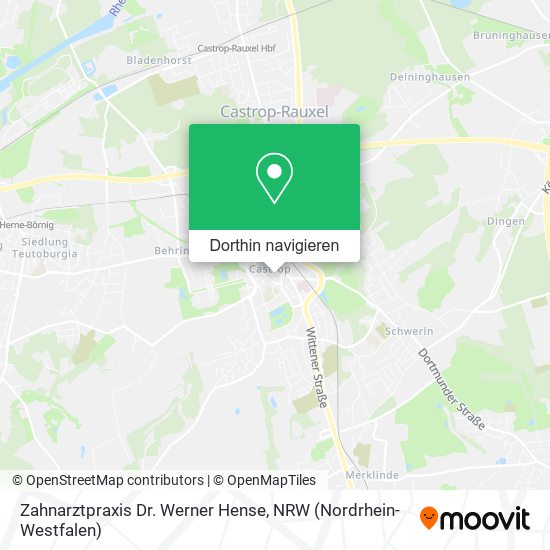 Zahnarztpraxis Dr. Werner Hense Karte
