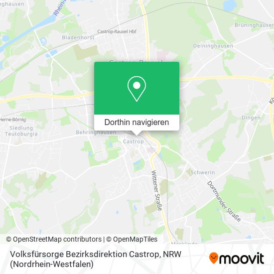 Volksfürsorge Bezirksdirektion Castrop Karte
