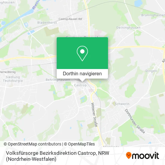 Volksfürsorge Bezirksdirektion Castrop Karte