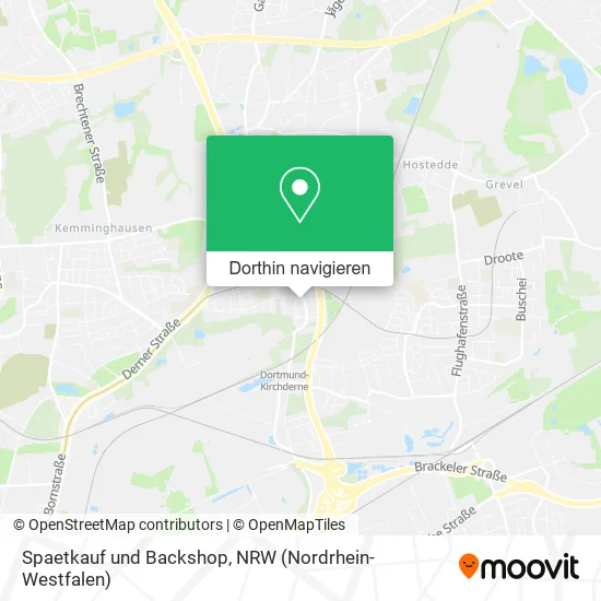 Spaetkauf und Backshop Karte