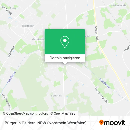 Bürger in Geldern Karte