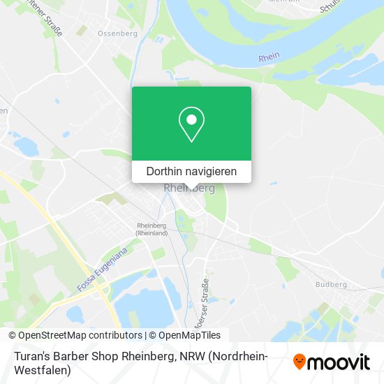 Turan's Barber Shop Rheinberg Karte