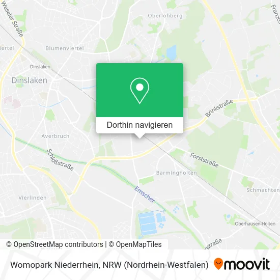 Womopark Niederrhein Karte