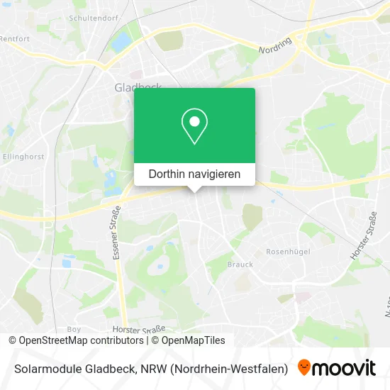Solarmodule Gladbeck Karte
