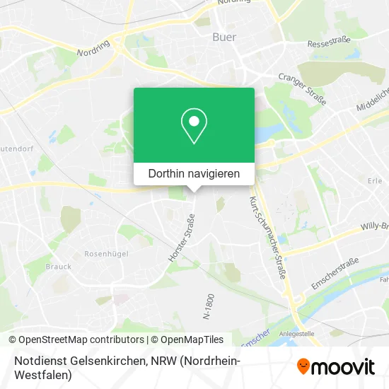 Notdienst Gelsenkirchen Karte