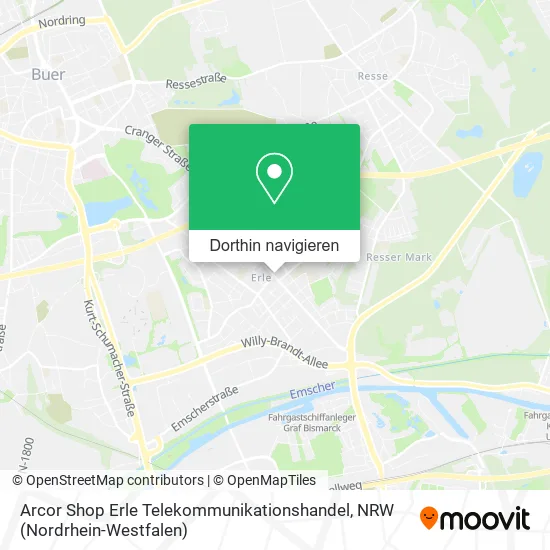 Arcor Shop Erle Telekommunikationshandel Karte