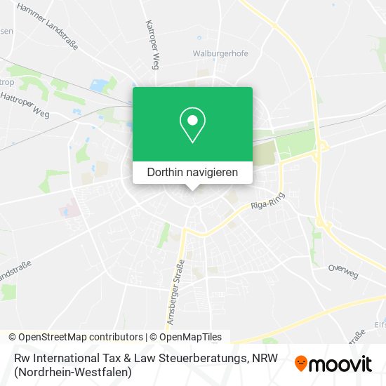 Rw International Tax & Law Steuerberatungs Karte