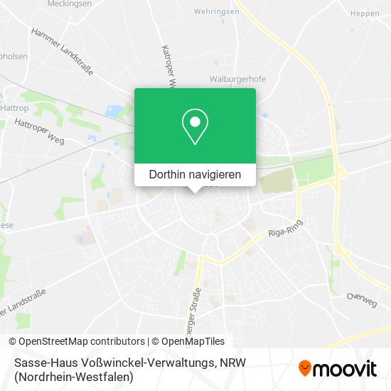 Sasse-Haus Voßwinckel-Verwaltungs Karte