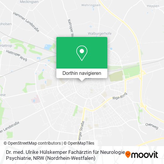 Dr. med. Ulrike Hülskemper Fachärztin für Neurologie Psychiatrie Karte