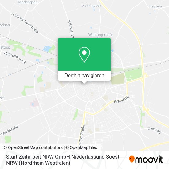 Start Zeitarbeit NRW GmbH Niederlassung Soest Karte