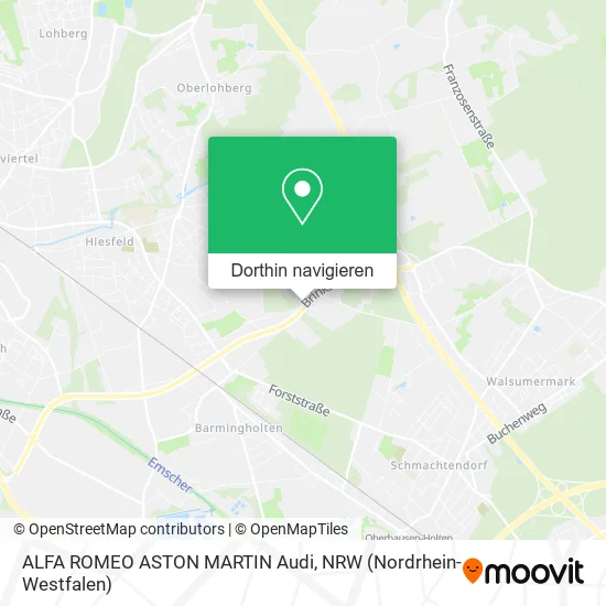 ALFA ROMEO ASTON MARTIN Audi Karte