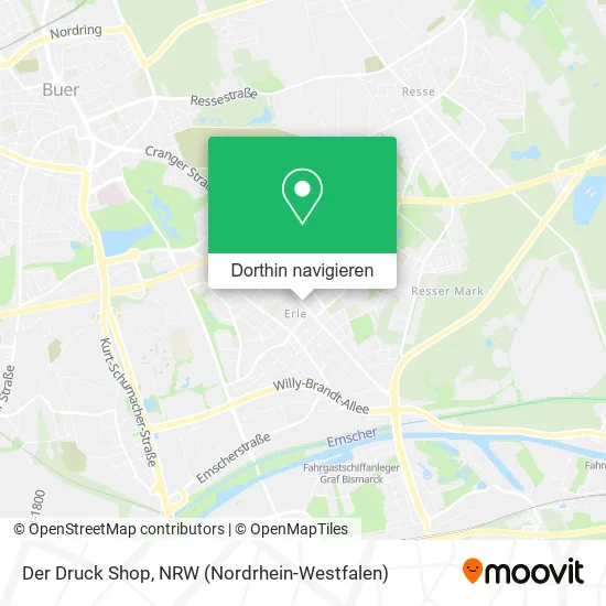 Der Druck Shop Karte