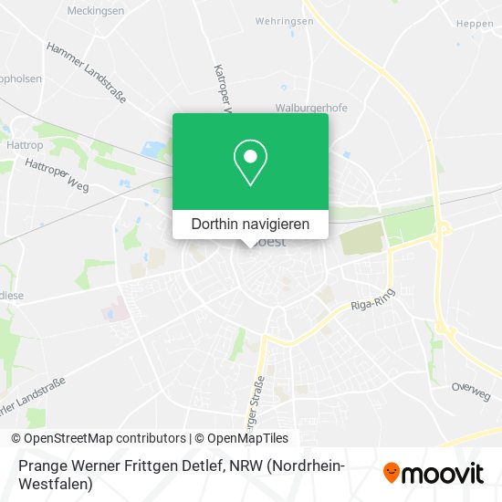 Prange Werner Frittgen Detlef Karte
