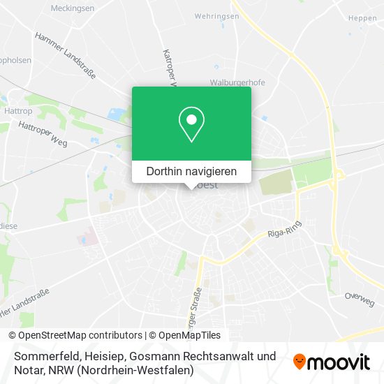 Sommerfeld, Heisiep, Gosmann Rechtsanwalt und Notar Karte