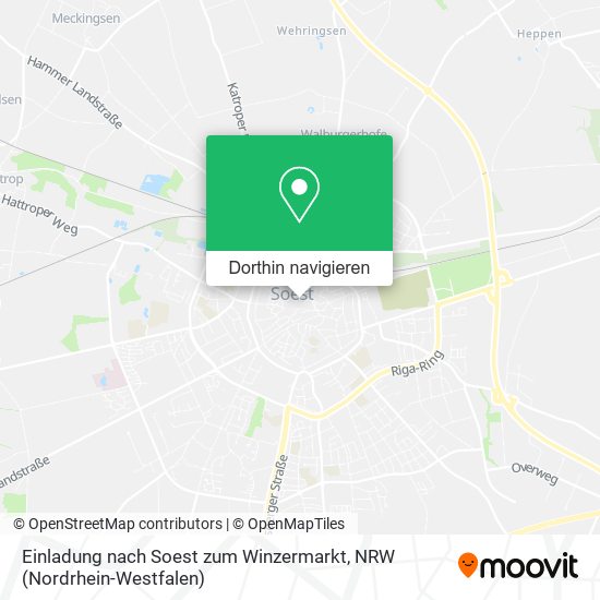 Einladung nach Soest zum Winzermarkt Karte