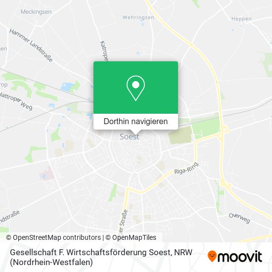 Gesellschaft F. Wirtschaftsförderung Soest Karte