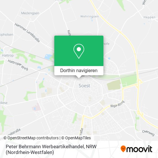Peter Behrmann Werbeartikelhandel Karte