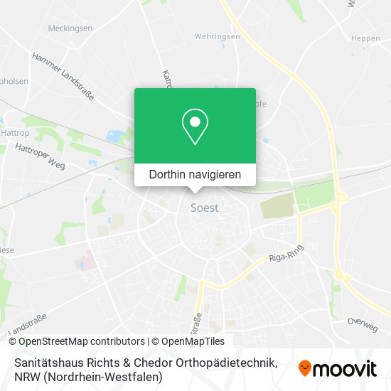 Sanitätshaus Richts & Chedor Orthopädietechnik Karte
